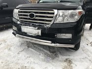 Toyota Land Cruiser 200 2007–2021 Frontbåge ST014 (2007-2015 rostfritt stål) 60 x 60 mm foto 1