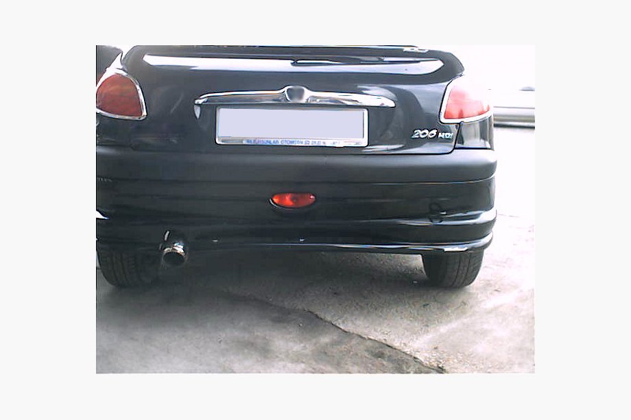 Peugeot 206 1998–2024 Bakre nedre diffusorinsats (för lackering) Image