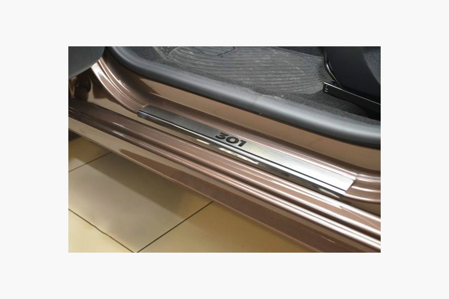 Peugeot 301 2012– Instegslister Nataniko (4 st, rostfritt stål) Premium - 3M tejp, 0,8 mm Image