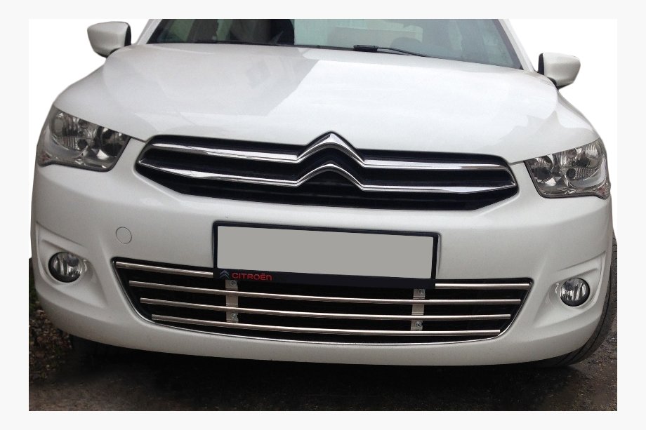 Citroen C-Elysee 2013–2022 Stötfångargaller (rostfritt stål) Image