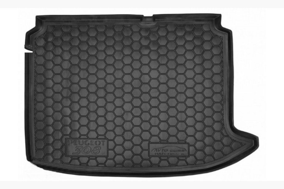 Peugeot 308 2007–2013 Gummimatta till bagageutrymmet HB (Autogumm, gummi) Image