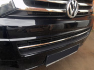 Volkswagen T5 2010–2015 Rostfri list till stötfångargaller Carmos – turkiskt rostfritt stål foto 1