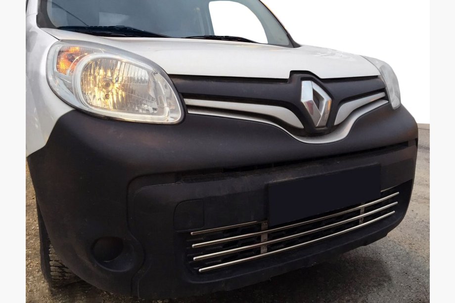 Renault Kangoo 2008–2020 Helgjutet stötfångargaller (rostfritt) Image