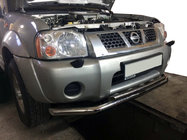 Nissan NP300 1999–2015 Främre frontbåge ST014 (rostfritt) foto 1