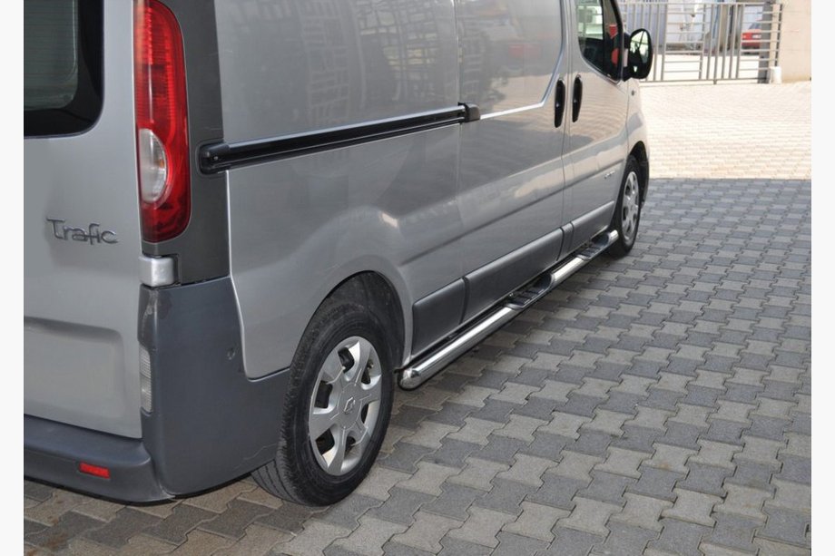 Nissan Primastar 2002–2014 Sidorör (2 st, rostfritt stål) 70 mm, kort hjulbas Foto 2