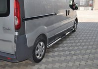 Opel Vivaro 2001–2015 Sidorör (2 st, rostfritt) 60 mm, kort hjulbas foto 2