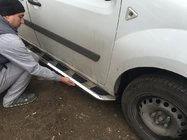 Renault Kangoo 2008–2020 Sidotrösklar Vison (2 st, aluminium / rostfritt stål) foto 2