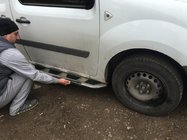 Renault Kangoo 2008–2020 Sidotrösklar Vison (2 st, aluminium / rostfritt stål) foto 1