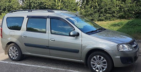 Renault Logan MCV 2005–2013 Vindavvisare till sidorutor (4 st, Cobra) foto 1