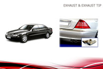 Mercedes S-klass W220 1998–2005 Avgasändrör V2 (2 st) foto 7