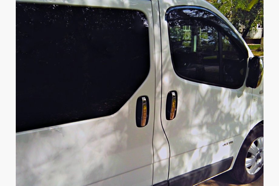 Nissan Primastar 2002–2014 Dörrhandtagskåpor (4 st, rostfritt stål) Foto 2