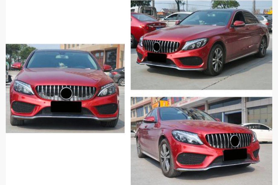Mercedes C-class W205 2014–2021 Framgrill Panamericana GT (för Avantgarde/AMG-Line/C43 AMG) Foto 9