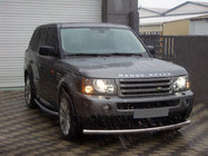 Range Rover Sport 2005–2013 Främre enkel frontbåge (rostfritt) foto 1