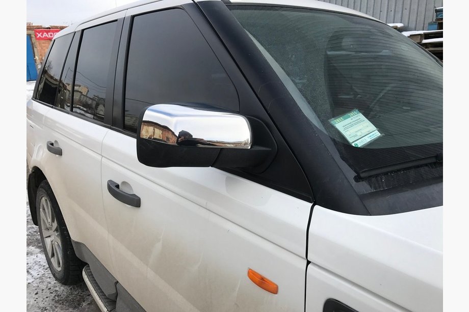 Range Rover III L322 2002–2012 Spegelkåpor (2 st, rostfritt stål) Foto 2