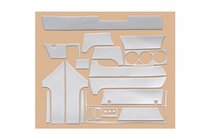 BMW 5-serie E34 1988–1995 Instrumentpanelskydd Aluminium foto 2