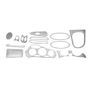 Instrumentpanelinlägg (aluminiumlook)