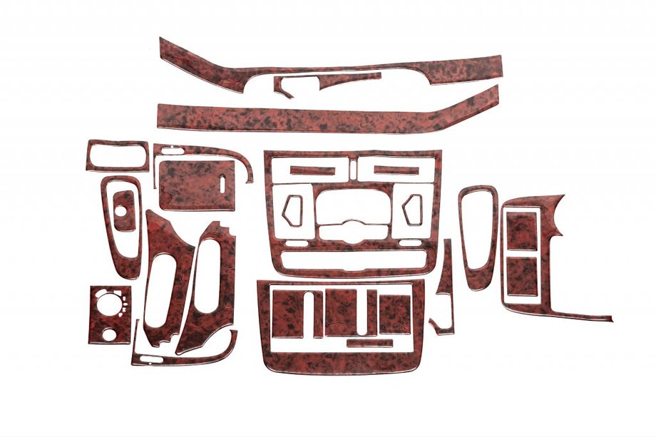 Mercedes Viano 2004–2014 Instrumentpanelslister Meric (framdel + kupéinlägg) 2004-2006, aluminium Image