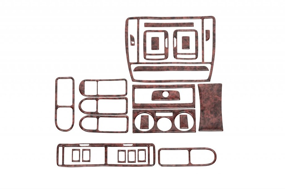 Volkswagen Passat B5 1997–2005 Instrumentpanelslister 96-04 Aluminium Image