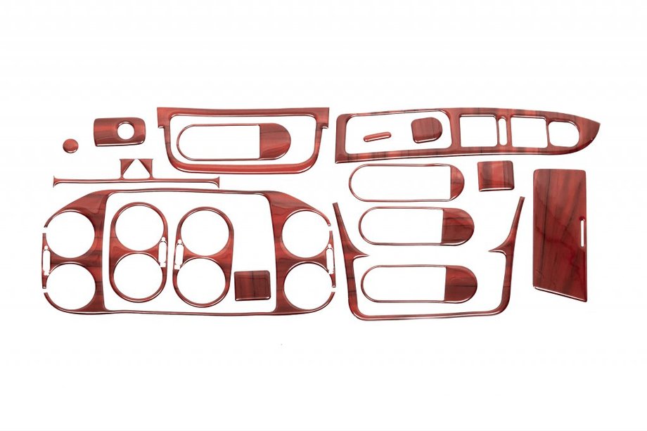 Volkswagen Golf Plus 2004–2014 Instrumentpanelslister i trädekor Foto 1