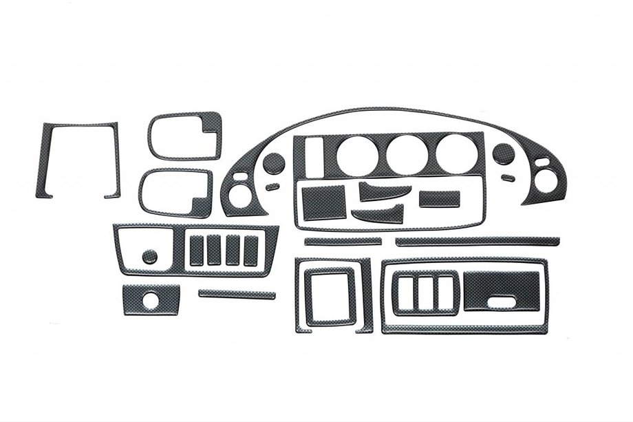 BMW 3-serien E36 1990–2000 Instrumentpanelinlägg (COMPACT 1994-2000) Kolfiber Image