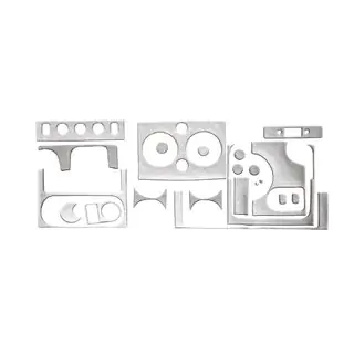 Instrumentpanelslister i aluminiumlook Hartman (2003-2008) Citroen Berlingo 1996–2008
