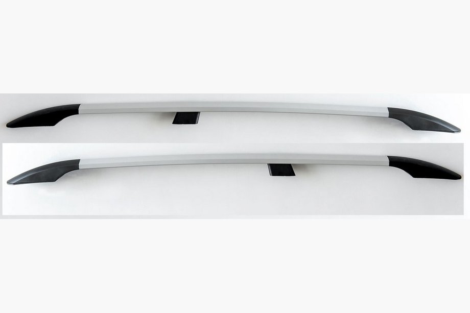 Volkswagen Caddy 2004–2010 Takrails grå metallic (plastfötter) Image