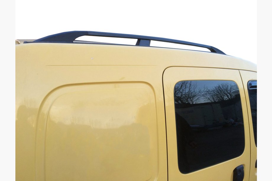 Renault Kangoo 1998–2008 Svarta takrails Standardbas, plastfötter Image