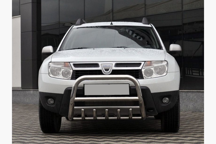 Renault Duster 2008–2017 Frontbåge utan text QT006 (rostfritt stål) Image