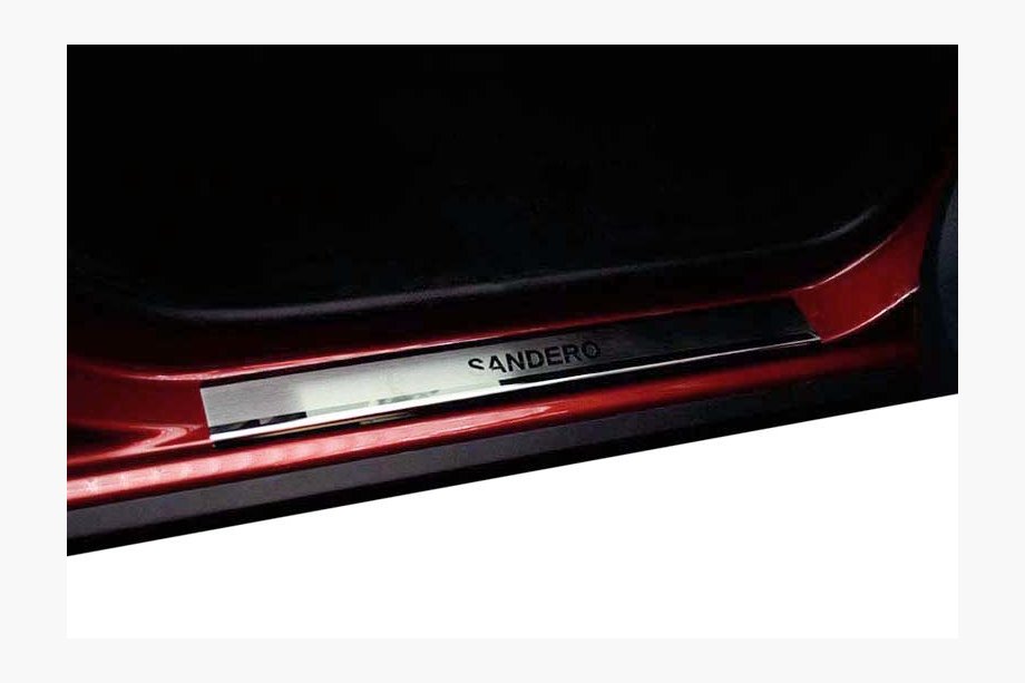 Renault Sandero 2007–2013 Instegslister Nataniko (4 st, rostfritt stål) Standard – Lohmann monteringstejp, 0,5 mm Image