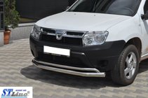 Renault Duster 2008–2017 Främre skyddsbåge ST017 (rostfritt stål) foto 2