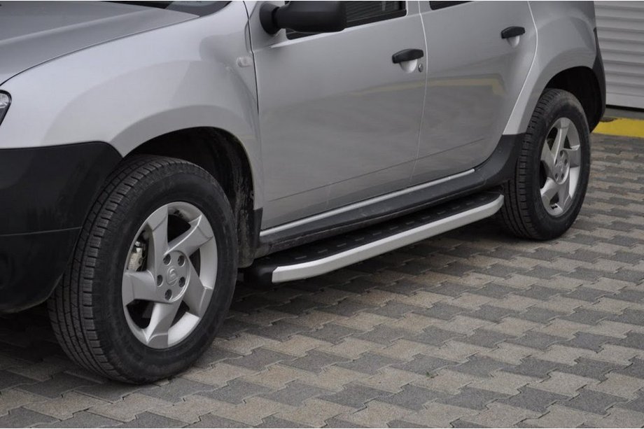 Renault Duster 2008–2017 Sidosteg Fullmond (2 st, aluminium) Image