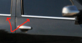 Renault Sandero 2007–2013 Yttre fönsterlister (4 st, rostfritt) OmsaLine – italienskt rostfritt stål foto 4