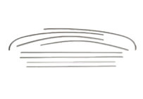 Renault Fluence 2009–2016 Kantlist för fönsterlister OmsaLine (8 st, rostfritt) foto 1