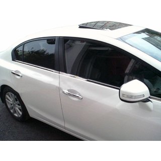 Carmos yttre fönsterlister (4 st, rostfritt stål) Honda Civic Sedan IX 2011–2016 foto 1