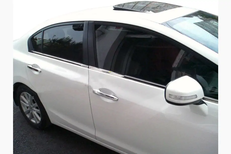 Honda Civic Sedan IX 2011–2016 Carmos yttre fönsterlister (4 st, rostfritt stål) Image