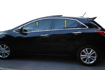 Hyundai I-30 2012–2017 Övre fönsterlist (HB, rostfritt stål) foto 1