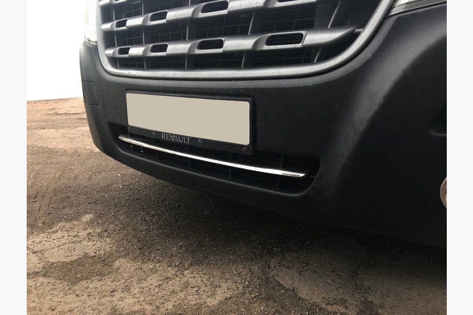 Renault Master 2011–2023 Stötfångarlist i rostfritt stål Image