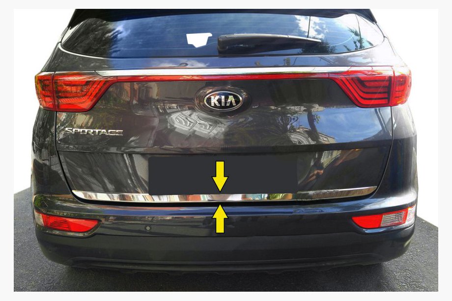 Kia Sportage 2015–2021 List för nedre kant på bagagelucka (rostfritt stål) Image