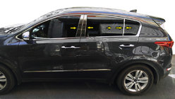 Kia Sportage 2015–2021 Dörrstolpslist (rostfritt stål) foto 1
