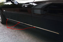 Mercedes C-klass W204 2007–2015 REA! Rostfria stålöverdrag för dörrlister foto 1