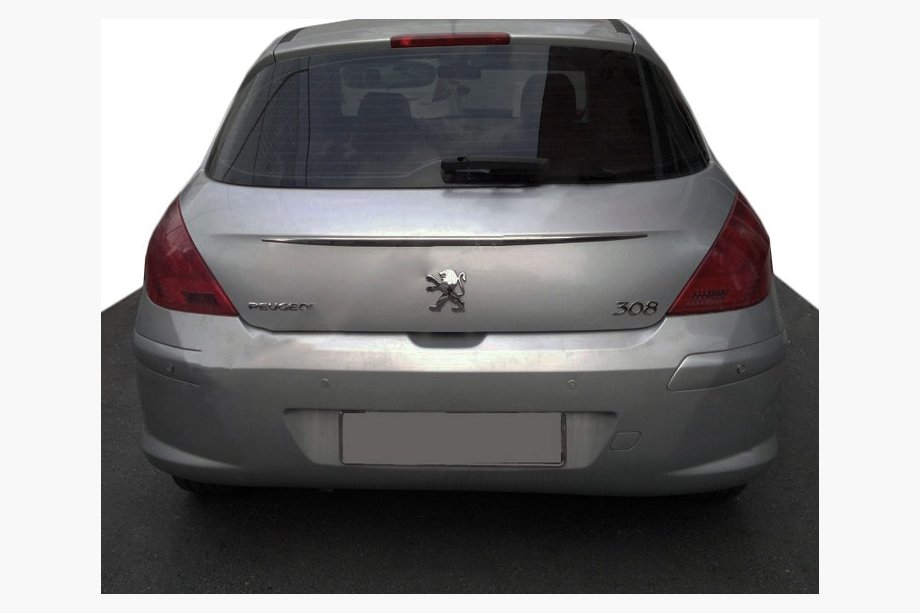 Peugeot 308 2007–2013 Kromlist ovanför registreringsskylten (rostfritt stål) Image