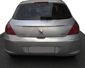 Peugeot 308 2007–2013 Kromlist ovanför registreringsskylten (rostfritt stål) foto 1