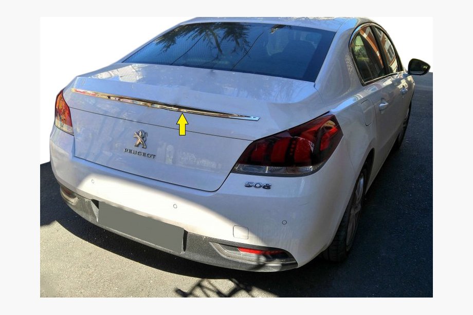 Peugeot 508 2010–2018 Övre kromlist (rostfritt stål) Image