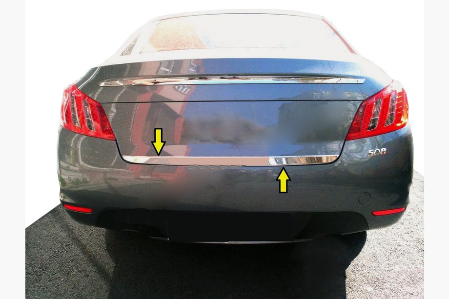 Peugeot 508 2010–2018 Kantlist för bagagelucka (rostfritt stål) Image