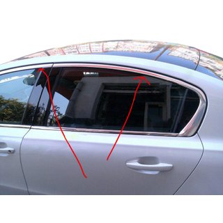 Övre fönsterlist (Sedan, rostfri) foto 1