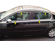 Peugeot 508 2010–2018 Komplett fönsterlist-set (Sedan, rostfritt) foto 1