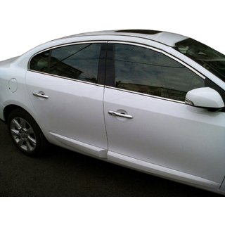 Övre fönsterlister (4 st, rostfritt stål) Renault Fluence 2009–2016 foto 1