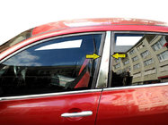Renault Megane II 2004–2009 Dörrstolpslister i rostfritt stål (2 st) foto 1