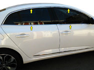Renault Megane IV 2016–2025 Komplett kromad fönsterlist (Sedan, 12 st, rostfritt stål) Carmos - turkiskt stål foto 2