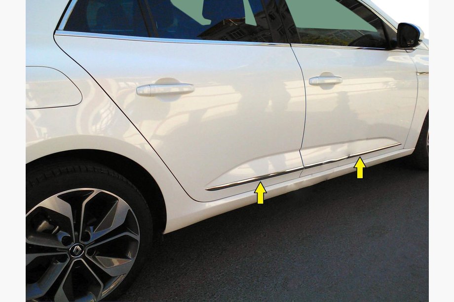 Renault Megane IV 2016–2025 Dörrlist (Sedan, rostfritt stål) Image